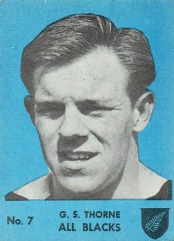1968 Playtime Rugby Gum Famous Rugby Players - Blue #7 Grahame Thorne Front